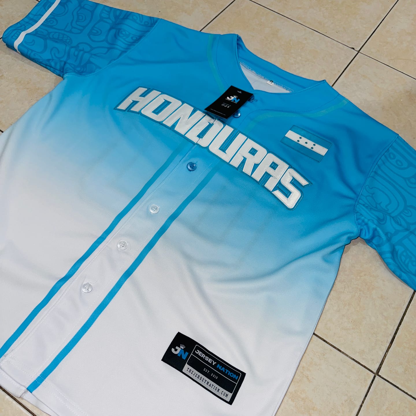 Customer photo review of Honduras Custom Baseball Jersey