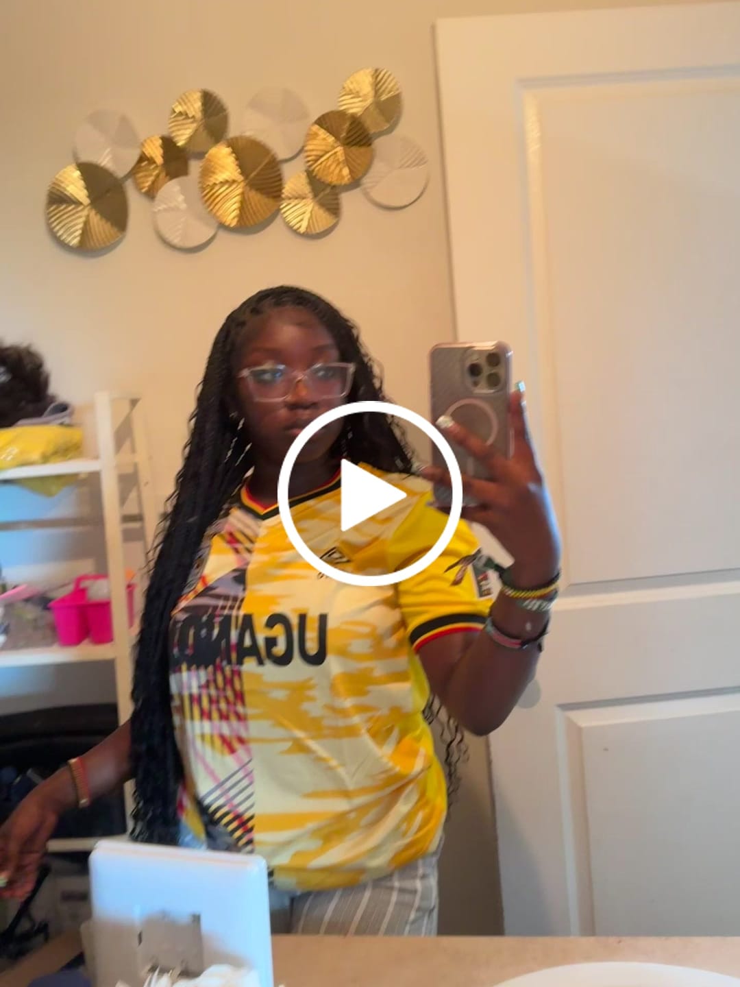 Customer video review of 36" Human Hair Boho Curls Swiss HD Lace Knotless Box Braided Wig Full Hand-tied - Human Baby Hair