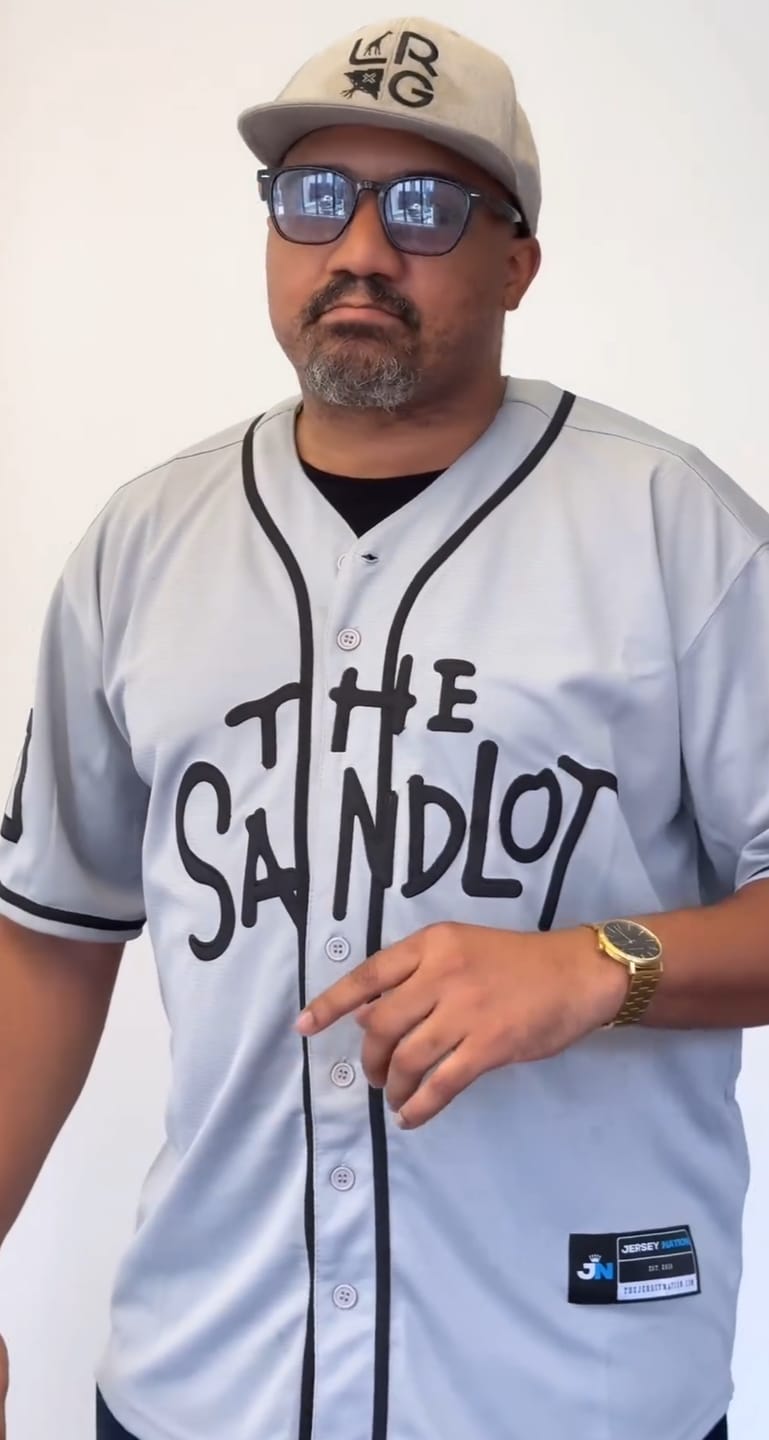 Customer photo review of The Sandlot 'Squintz' Baseball Jersey