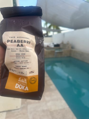 Customer photo review of Café Hacienda Doka Peaberry AA