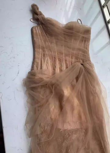 Customer photo review of Elyssa Rare Beauty Bustier Tulle Bodycon Dress