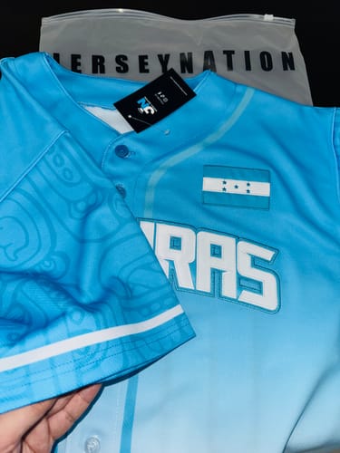 Customer photo review of Honduras Custom Baseball Jersey