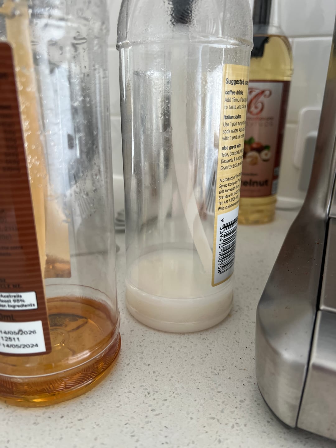 Customer photo review of White Chocolate Coffee Syrup