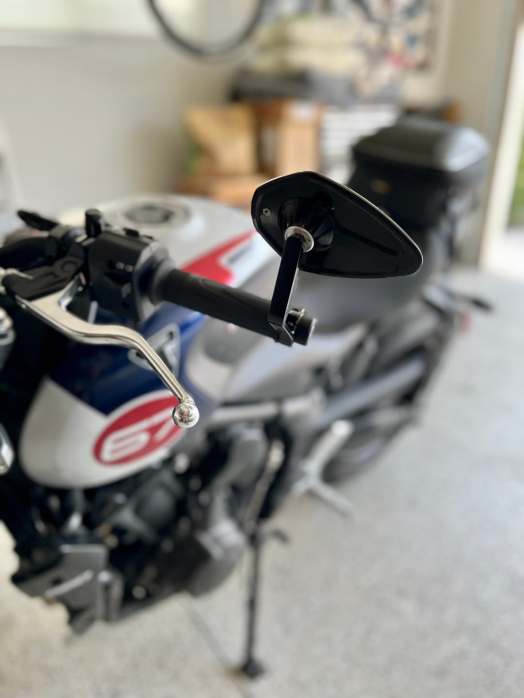 Customer photo review of Triumph Bar End Finishers & Mirror Kits - 7/8” Handlebar Triumph Models