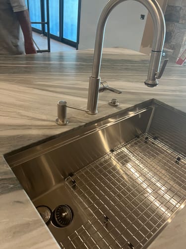 Customer photo review of GRID - 33" stainless steel sink grid - left drain (GR-5LS33L)