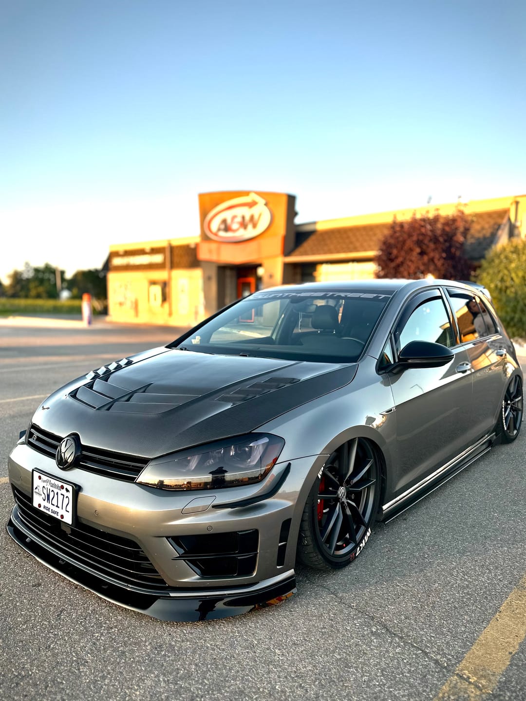 Customer photo review of Volkswagen Carbon Fiber VRS Style Hood for Golf MK7 & 7.5