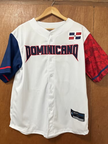 Customer photo review of Dominican Republic Custom Baseball Jersey