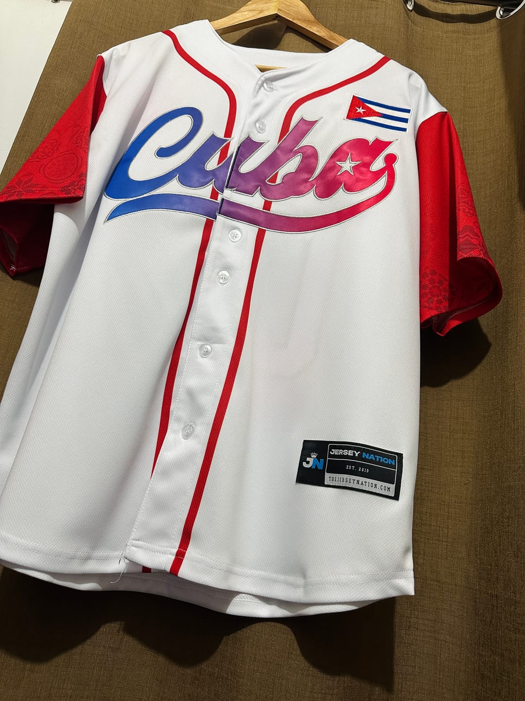 Customer photo review of Cuba Custom Baseball Jersey
