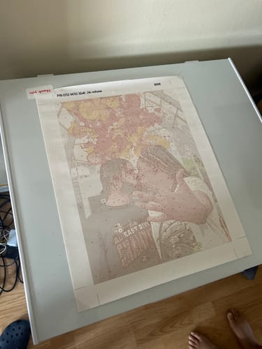 Customer photo review of Custom Paint By Numbers Kit - Upload Your Photo - Brush Set Included