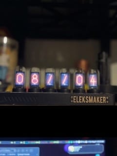 Customer photo review of EleksTube IPS Pro Limited Edition 6-Bit Digital Clock