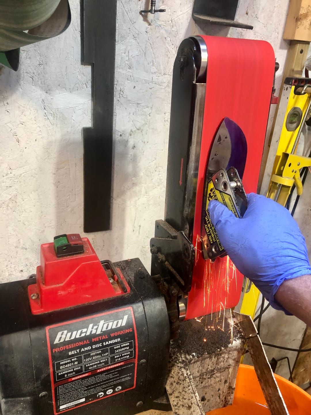 Customer photo review of 4" x 36" Sanding Belts for Stock Removal