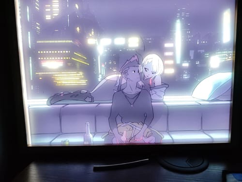 Customer photo review of Cyberpunk: Edgerunners LED Light Up Painting Frame BYXZ02