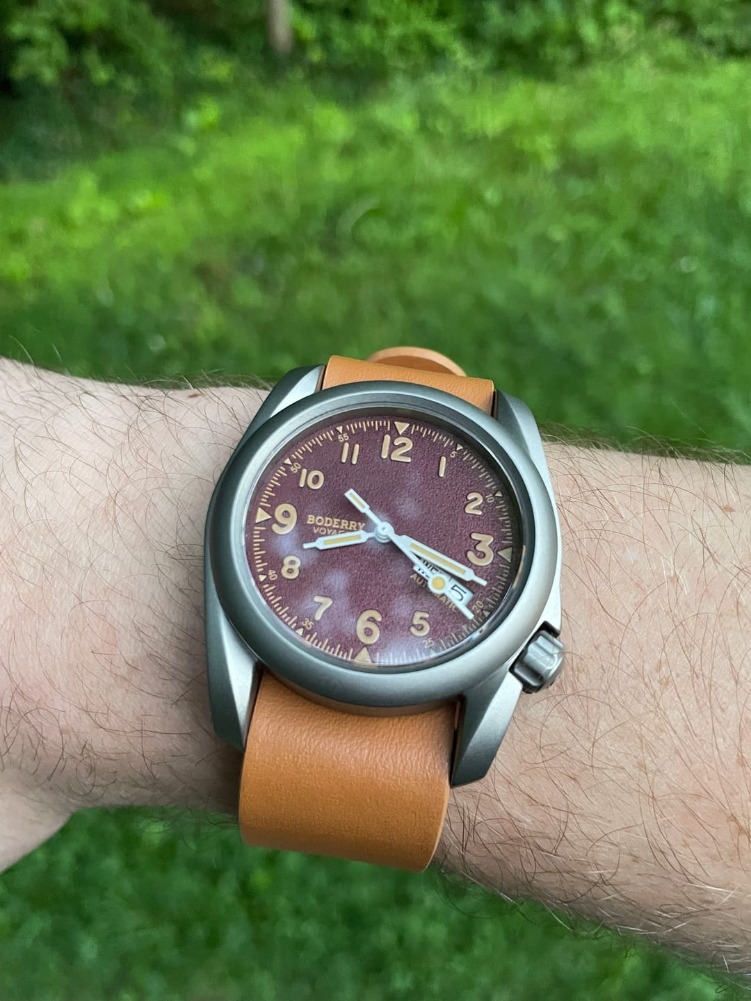Customer photo review of 22mm Wide Cowhide strap | Suitable for all watches with 22mm lug width