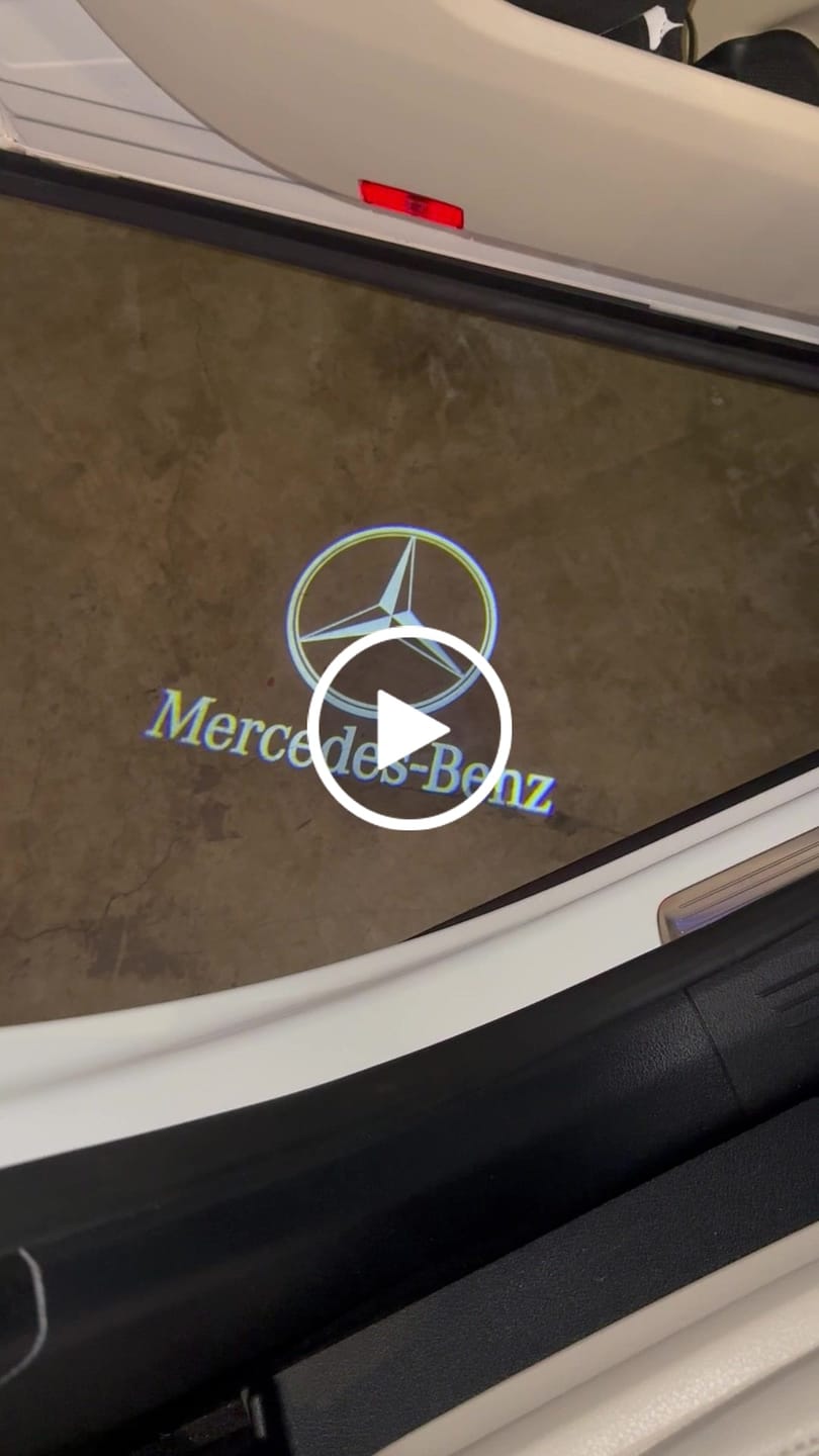 Customer video review of EuroLuxe Mercedes Benz LED Car Door Welcome Logo Shadow Lights