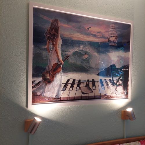 Customer photo review of 5D Diamond Painting Die Symphonie der Träume