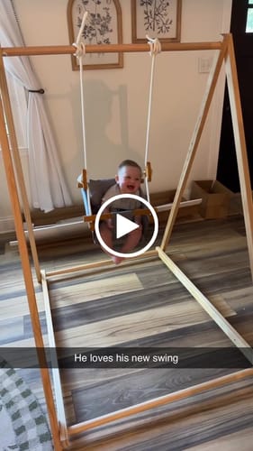 Customer video review of Cloth Baby Swing for all Swingsets - Frame Not Included