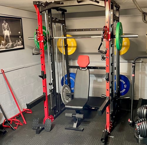 Customer photo review of Major Fitness SML07 All-In-One Home Gym Smith Machine