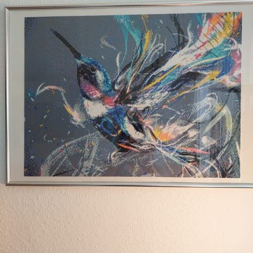 Customer photo review of 5D Diamond Painting AB Steine Kalibri Abstrakt