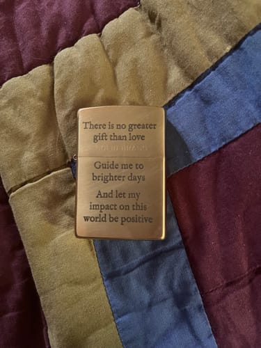 Customer photo review of Classic Lighter | Brushed Brass