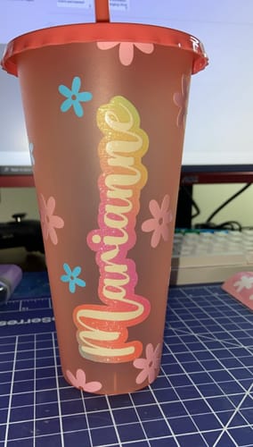 Customer photo review of Glitter Brush Adhesive Vinyl