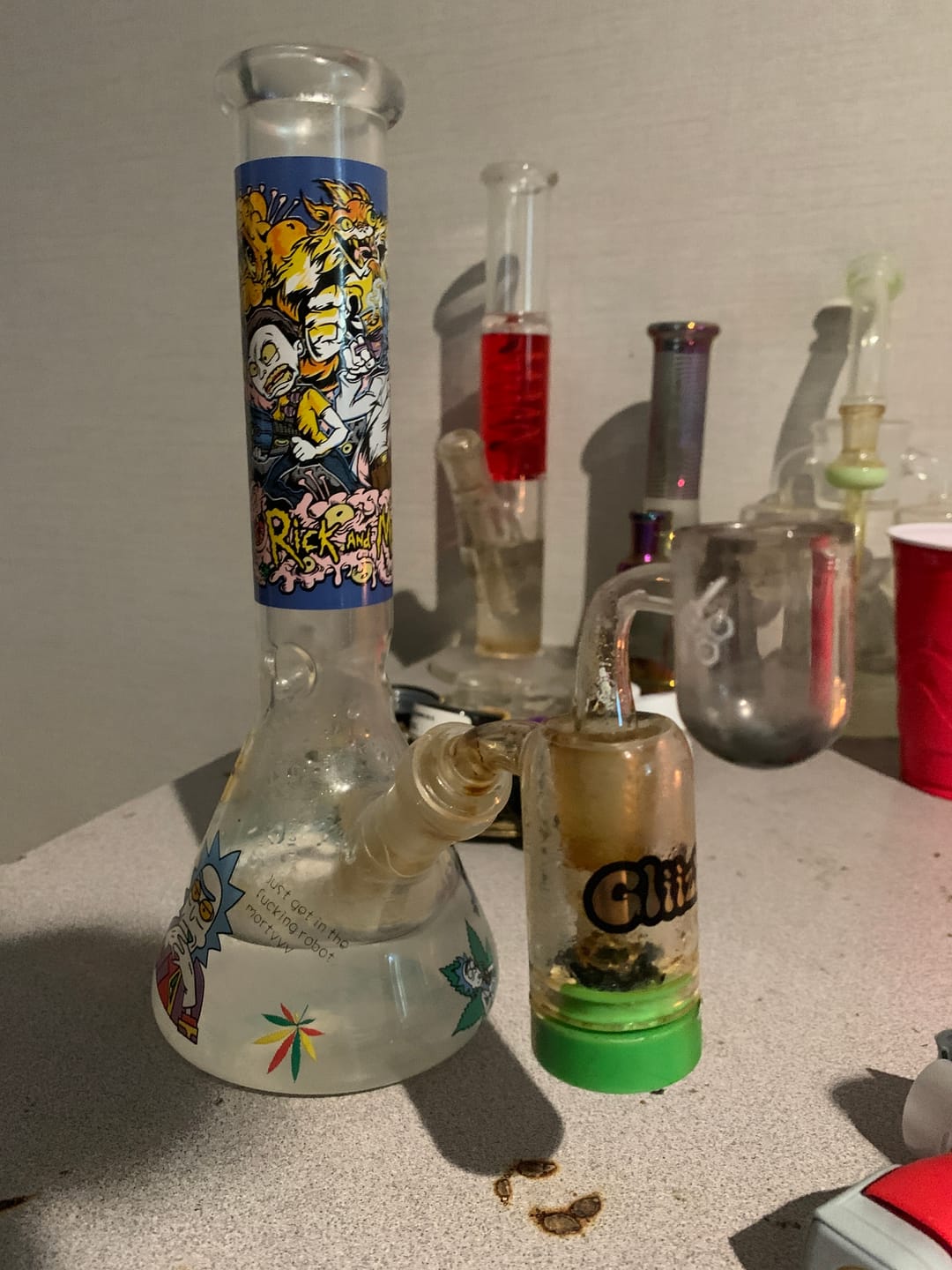 Customer photo review of HONEY BEVEL BOWL QUARTZ BANGER - 90° DEGREE | YL