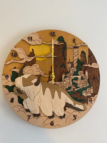 Customer photo review of THE LAST AIRBENDER 3D WALL CLOCK