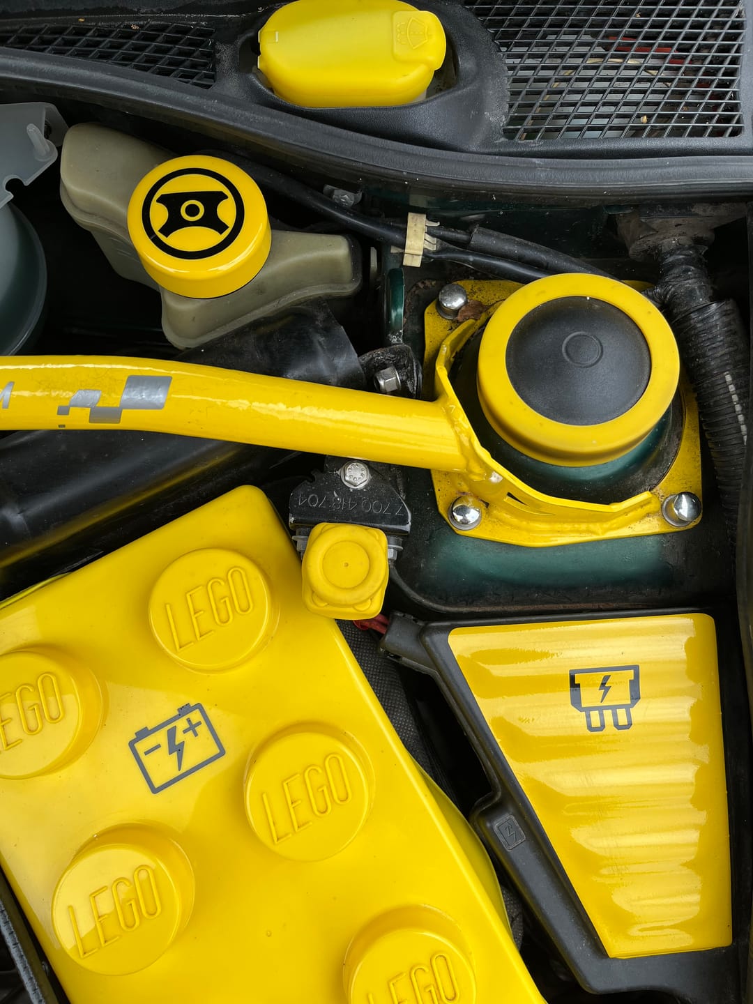 Customer photo review of Battery and Fuse Vinyl Sticker Set