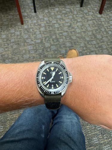 Customer photo review of Glomar Explorer - Hook And Loop Watch Strap