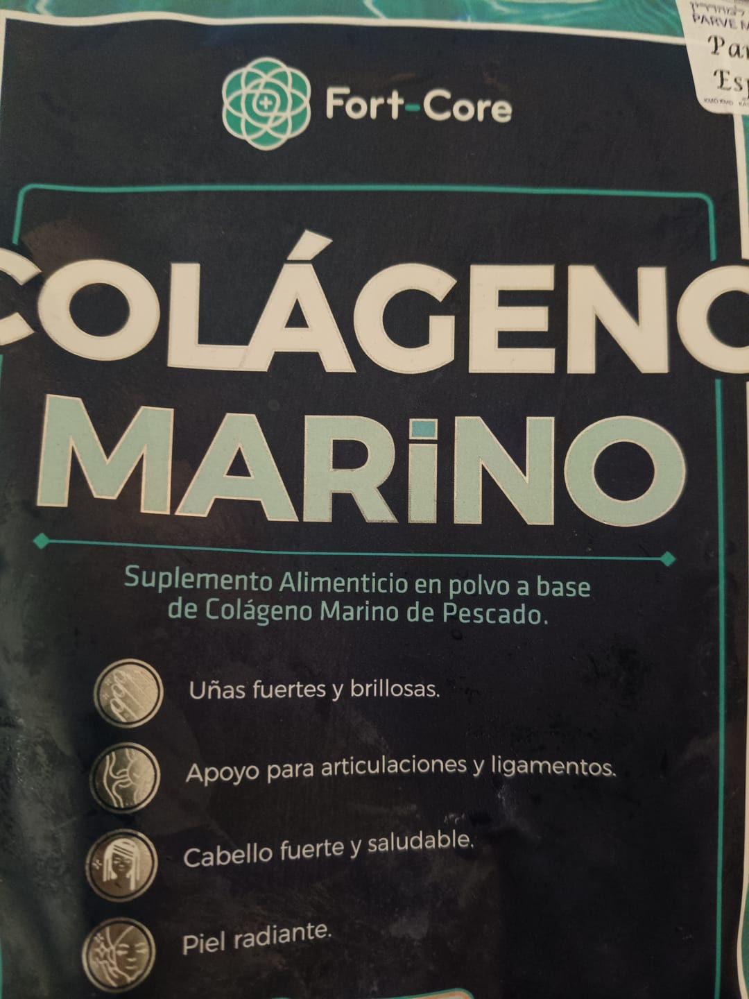 Customer photo review of Colágeno marino fort - core