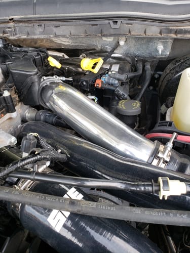 Customer photo review of SPE 6.7L Powerstroke Cold Side Pipe
