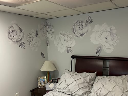 Customer photo review of Peony - Black and white