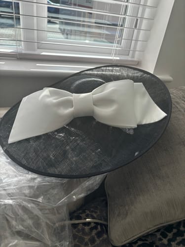 Customer photo review of Sinamay Side Sweep Hat Base 45cm HA076