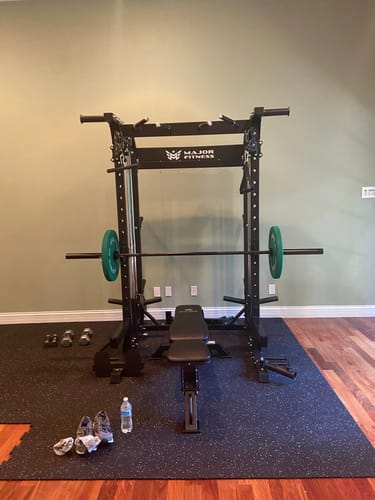 Customer photo review of Major Fitness Rubber Flooring Gym Mats 0.31" Thickness