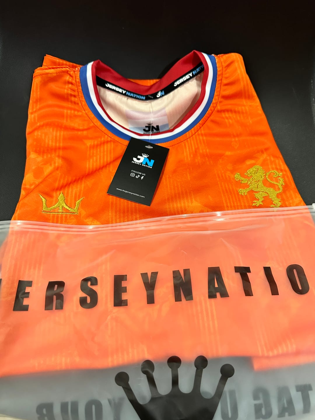 Customer photo review of Netherlands Custom Football Jersey