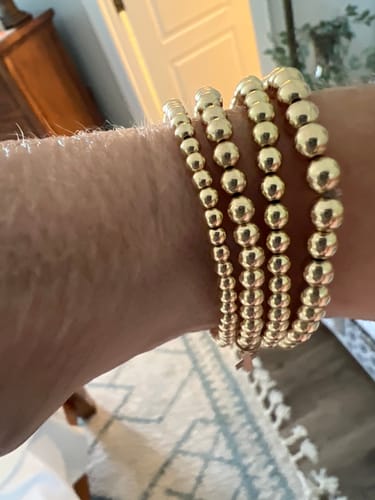 Customer photo review of cross juno bracelet (4mm)