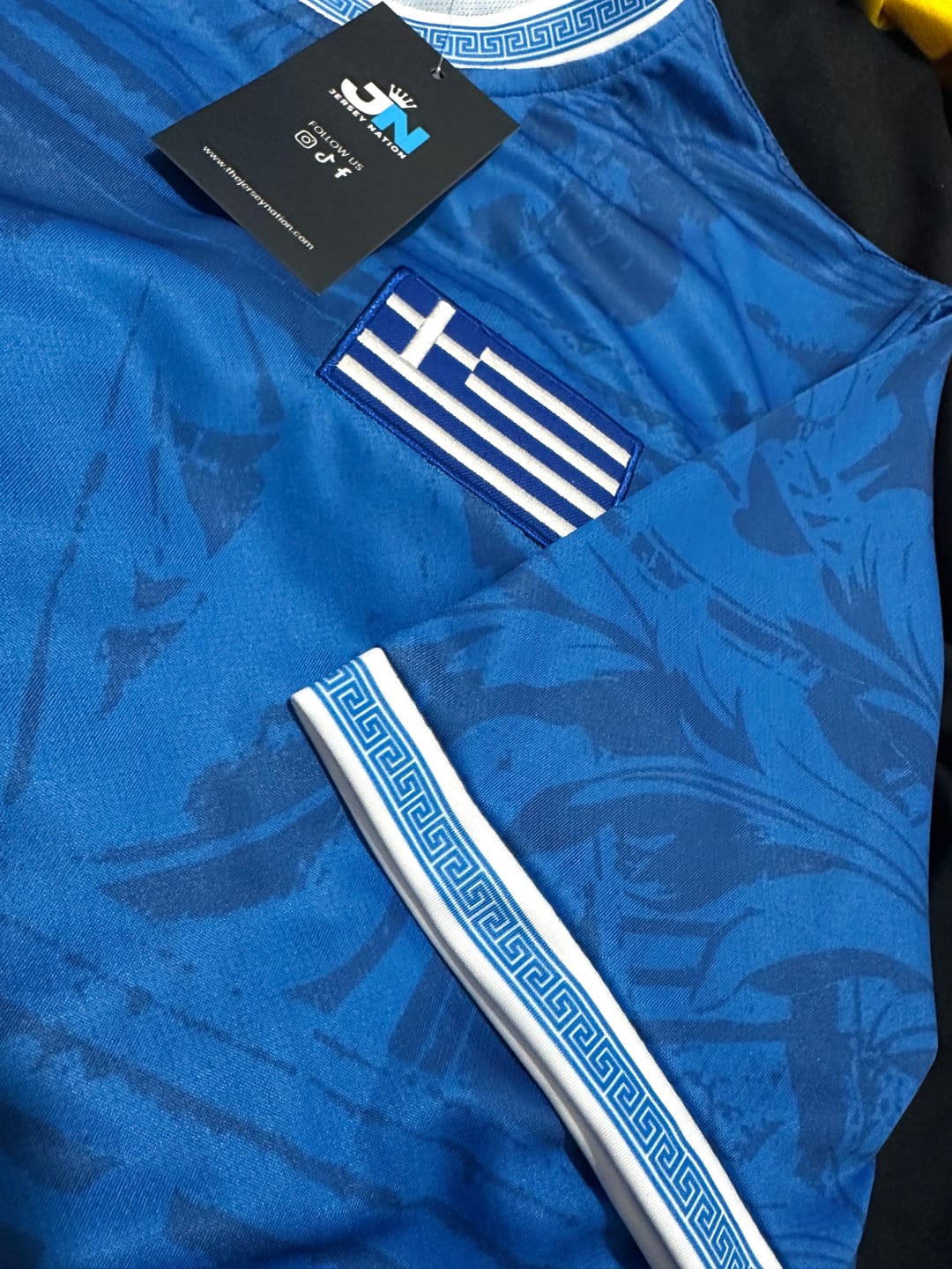 Customer photo review of Greece Custom Football Jersey