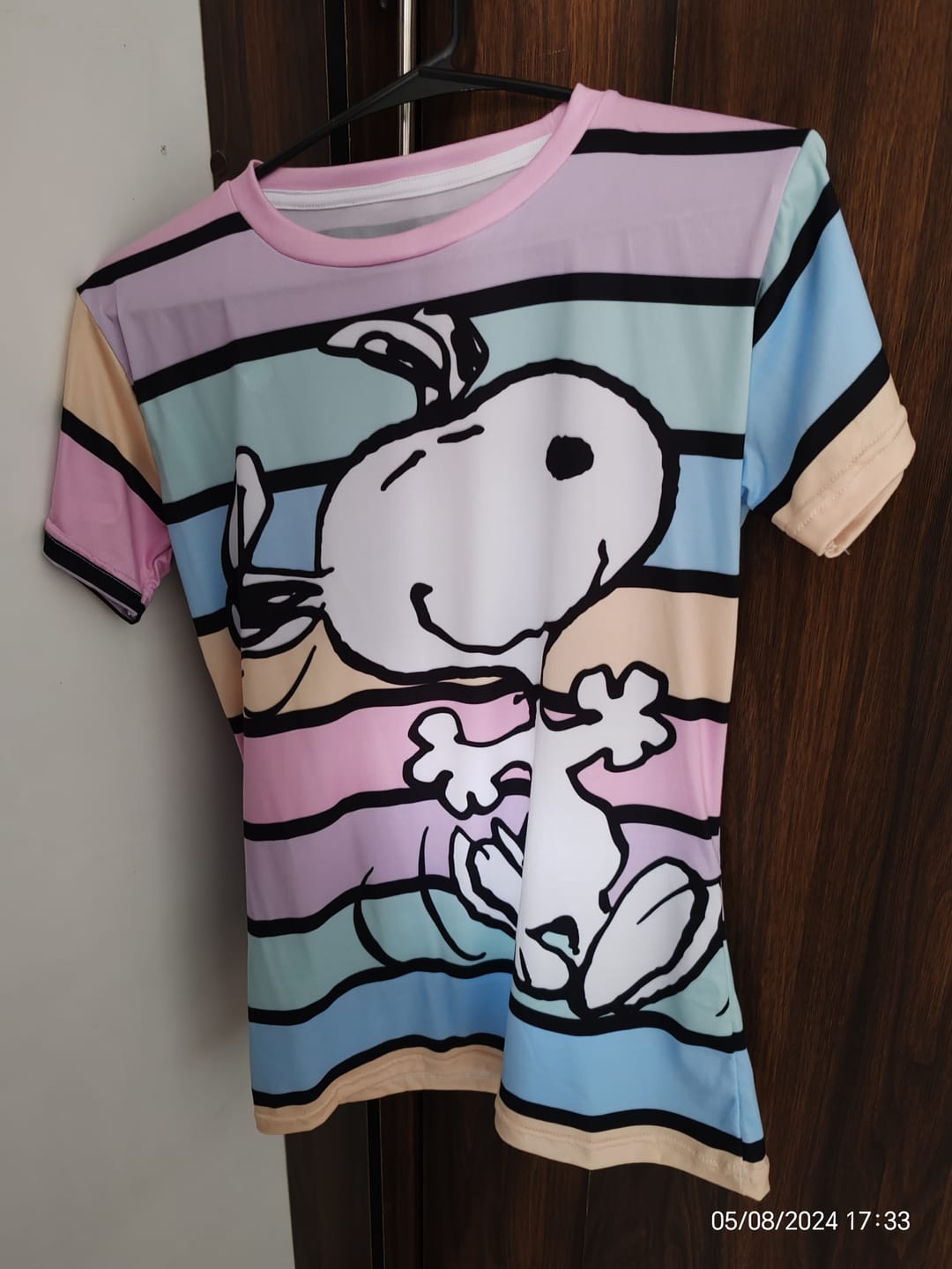 Customer photo review of Playera Snoopy Super Colors