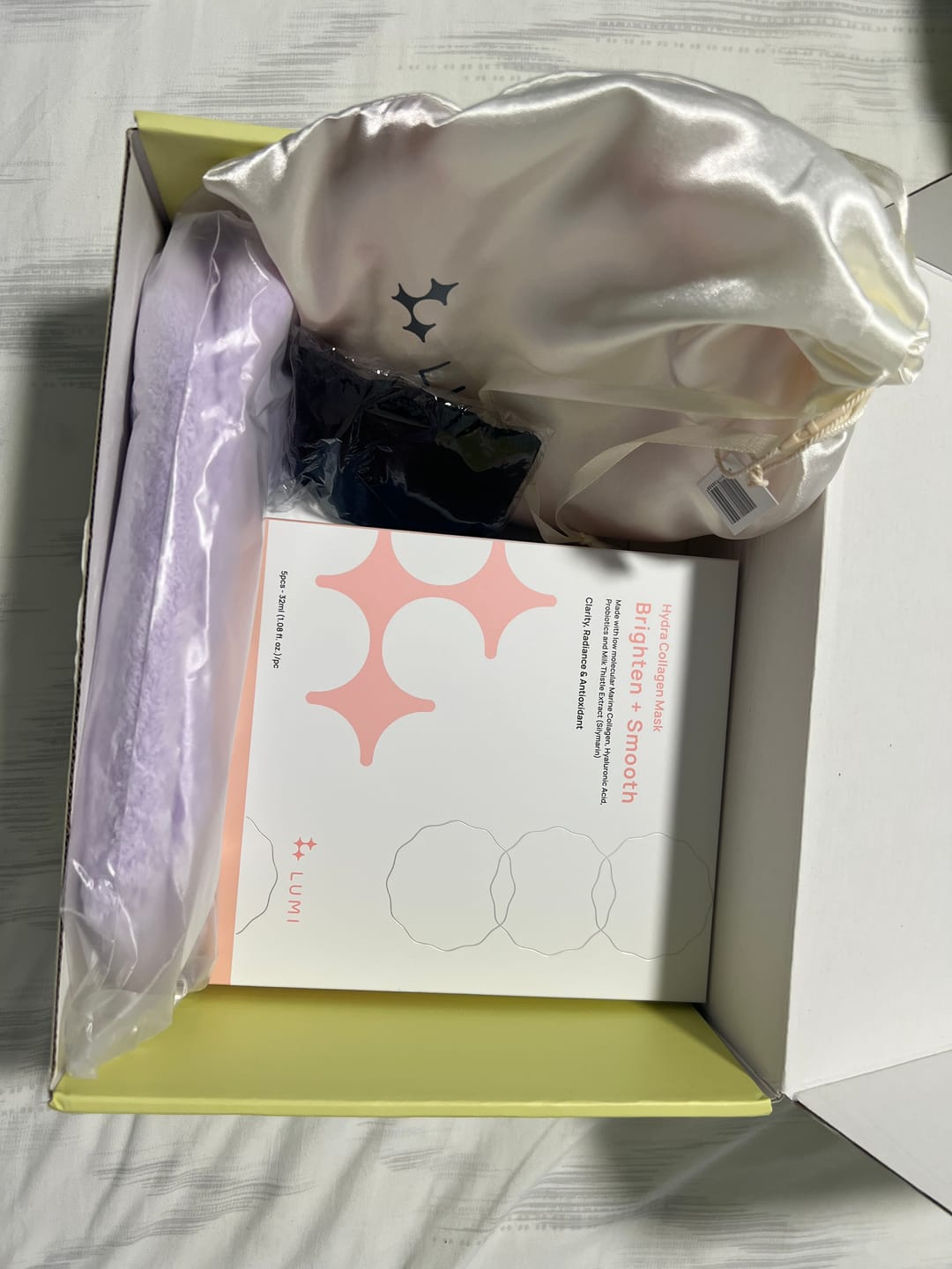 Customer photo review of Hydra Collagen Mask Brighten + Smooth