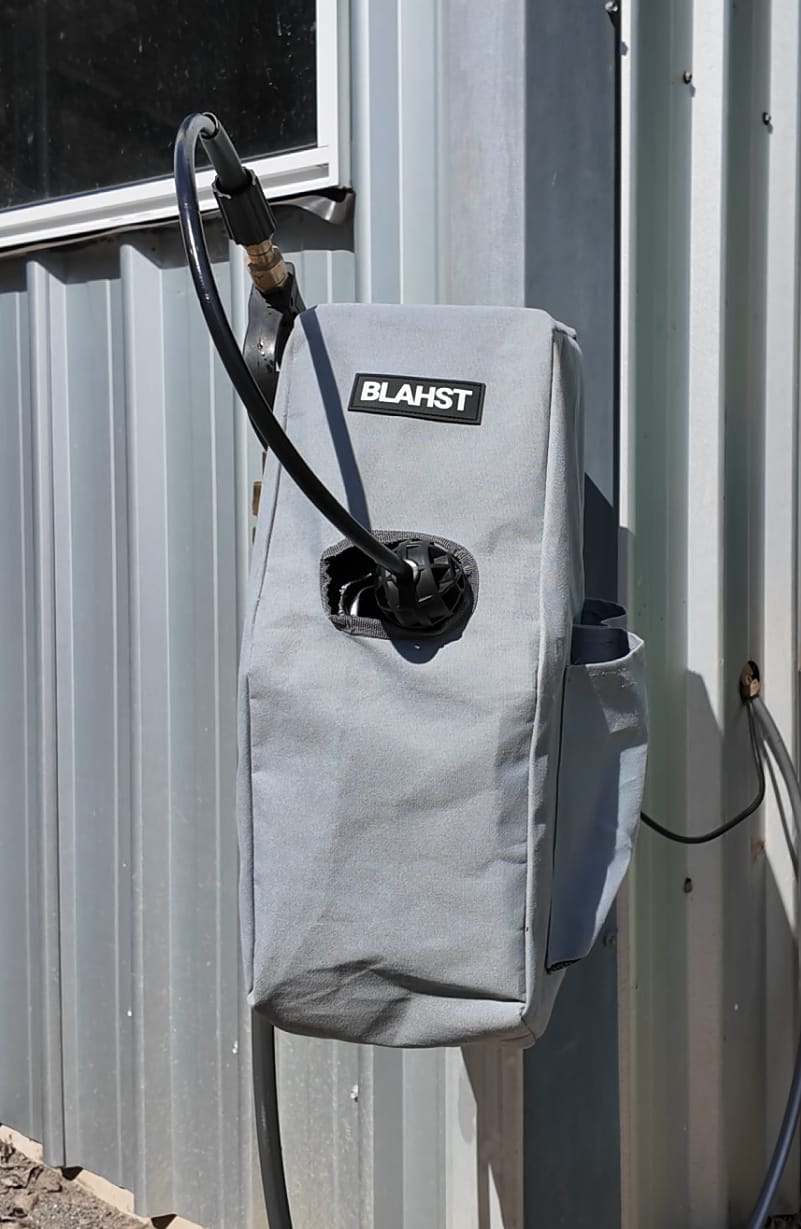 Customer photo review of R18 Wall-Mounted Pressure Washer