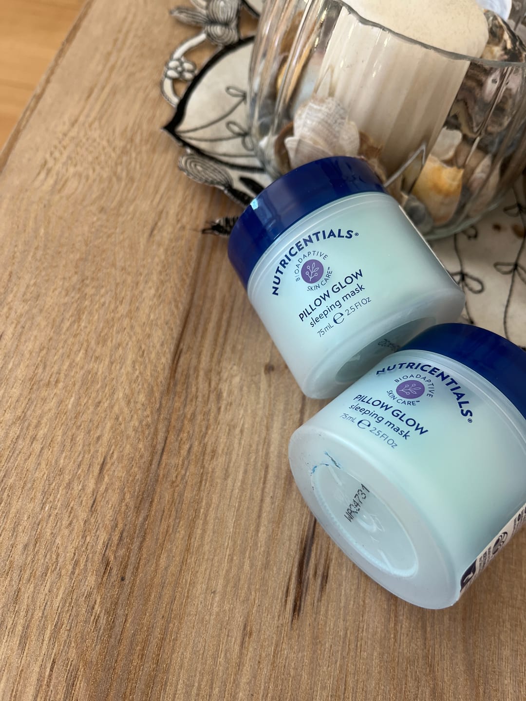 Customer photo review of Pillow Glow Sleeping Maske