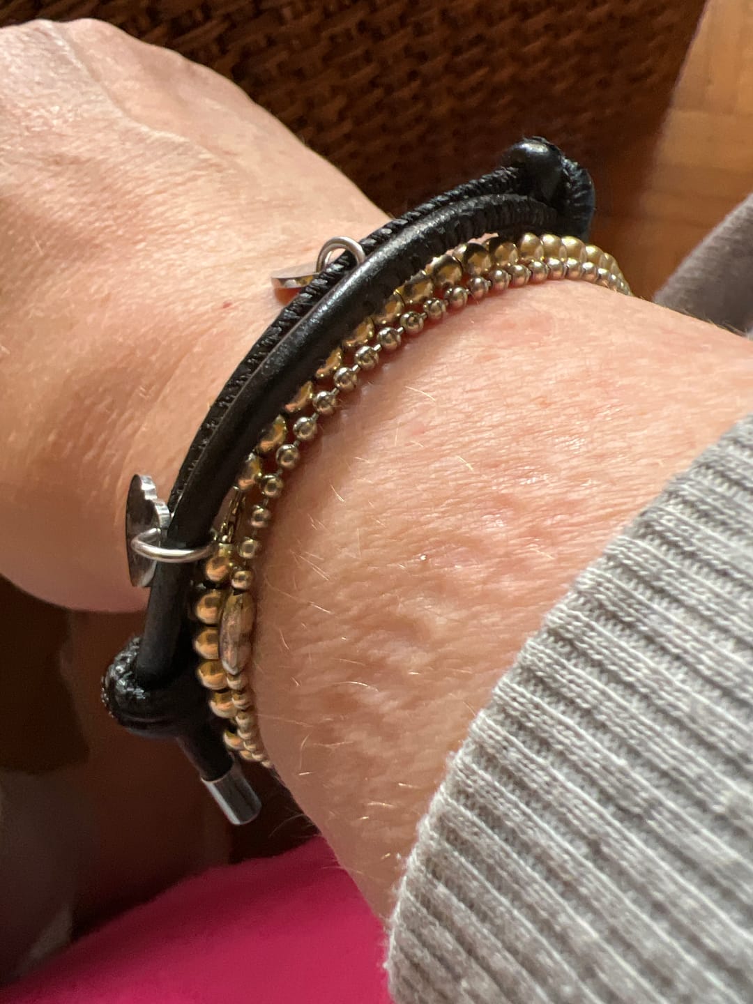 Customer photo review of Meine Liebsten - Familien-Lederarmband