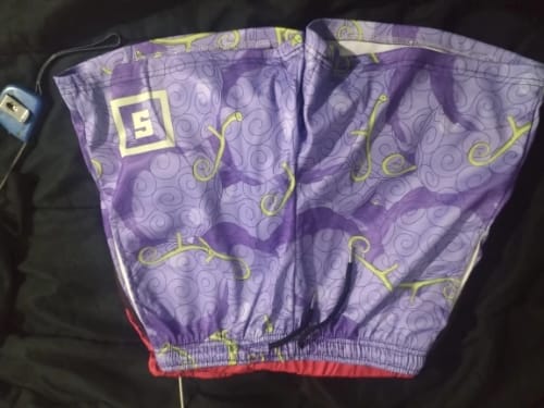 Customer photo review of Monkey D. Luffy Devil Fruit Shorts