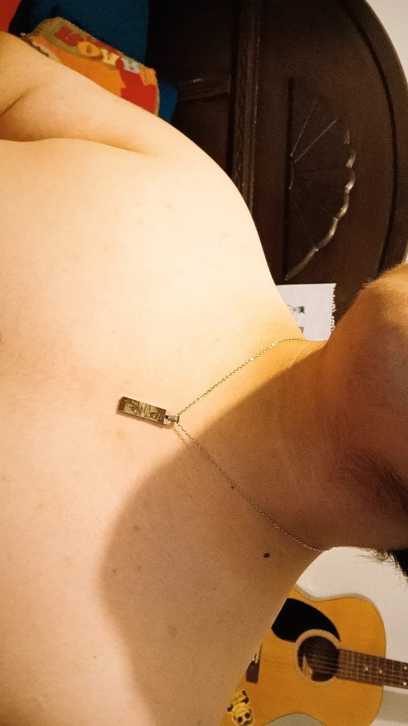 Customer photo review of Collar Placa Vertical Personalizado