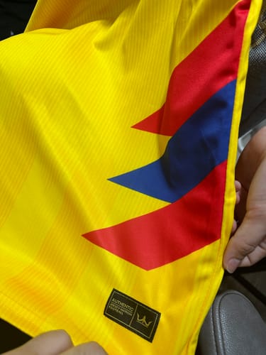 Customer photo review of Colombia Custom Football Jersey