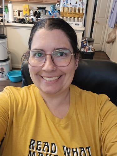 Customer photo review of smut slut book club subscription