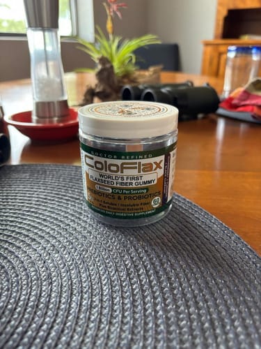 Customer photo review of ColoFlax Flaxseed Fiber Gummies