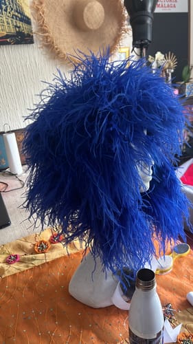 Customer photo review of Ostrich Feather Boa 3 ply x 1m BO001