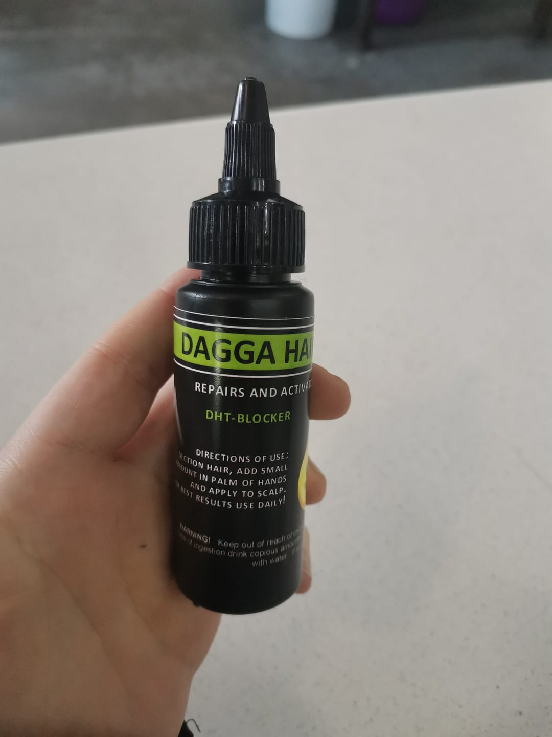 Customer photo review of Screw Lock Spout Cap (24 mm) - Black