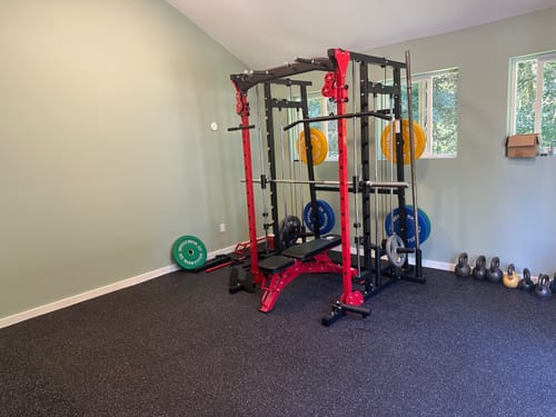 Customer photo review of MAJOR FITNESS All-In-One Home Gym Smith Machine Package SML07
