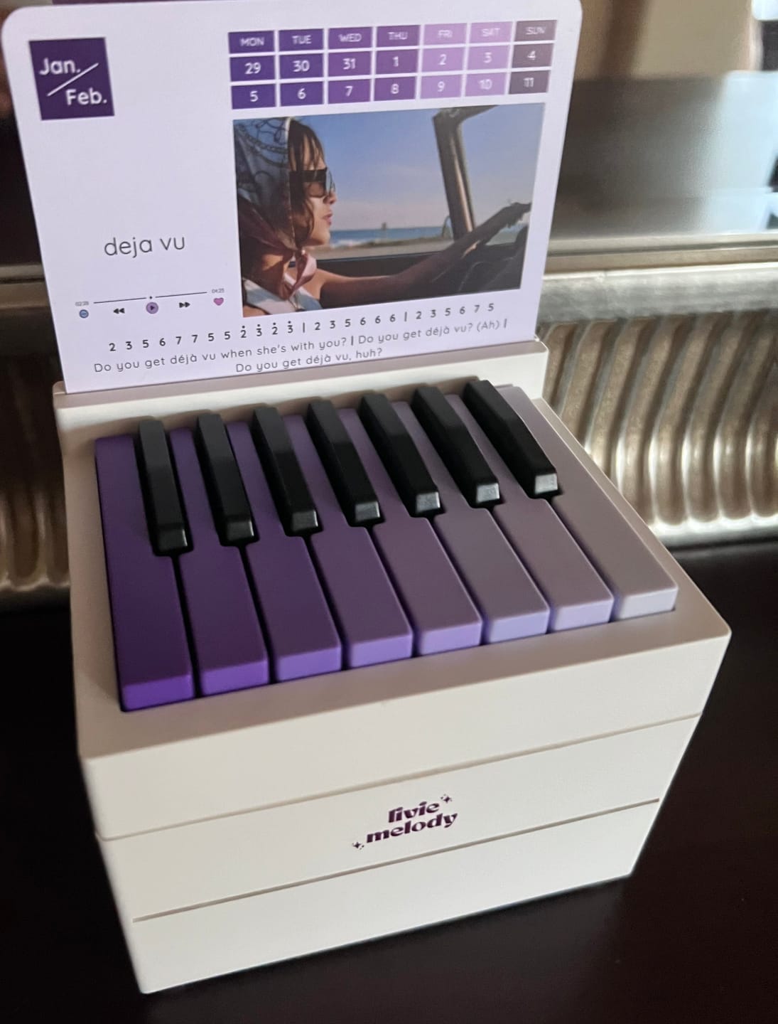 Customer photo review of [Pre-Order] LivieMelody Piano Calendar 2024